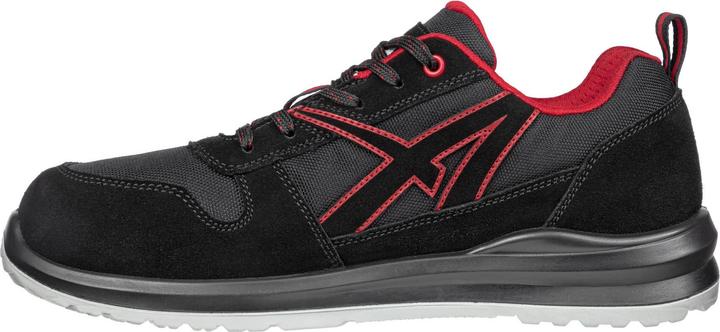 Actual product image ISM Professional shoe CLIFTON ST LOW size 41 black/red hydrophobised leather (O2, 41)