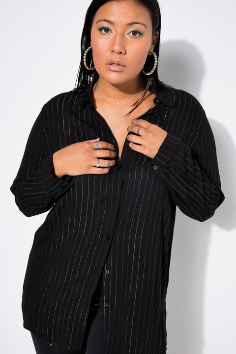 Immagine prodotto Studio Untold Camicia dal taglio squadrato con righe brillanti (54)