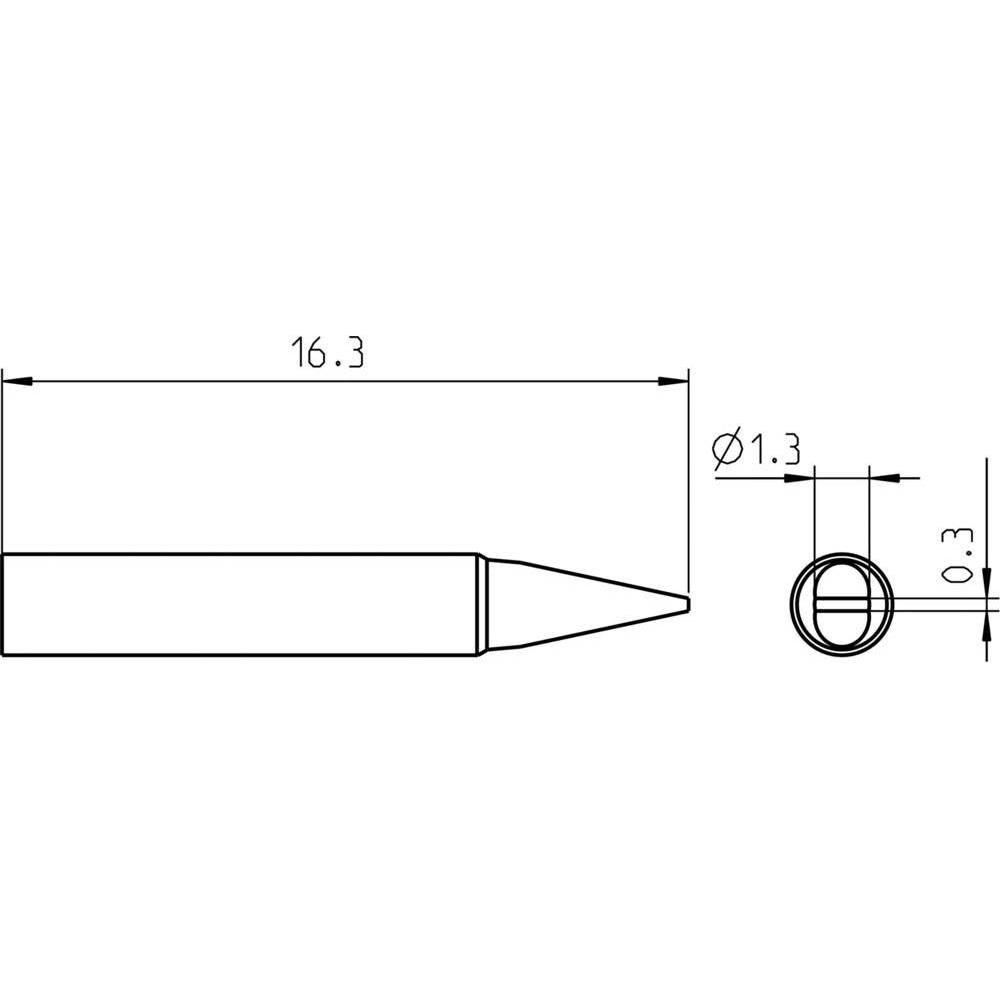 Thumbnail - Weller Erem Lötspitze RT Pico, Meissel 1,3mm×0,3mm, MIL SPEC (Lötspitze), Lötgerät Zubehör, Schwarz