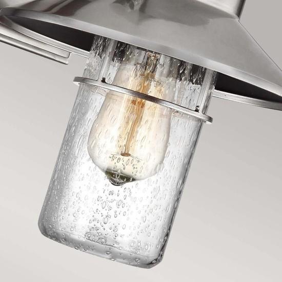 Immagine prodotto Elstead Lighting Boynton lampada da parete per esterni E27 27cm Acciaio spazzolato, laccato IP44 Antiacqua (E27, IP44)