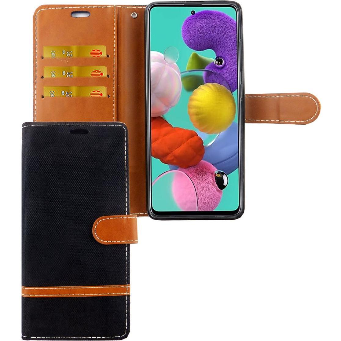 König Design Hülle Handy Schutz für Samsung Galaxy A71 Case Cover Tasche Wallet Etui Bumper (Samsung Galaxy A71), Smartp...