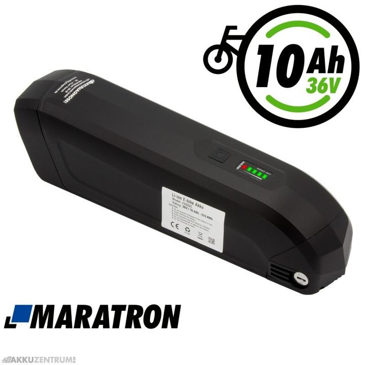 Produktbild Maratron E-Bike Akku DownTube-Set "Hailong-B" – 36V / 10,4Ah - Rahmen (DownTube) (374.40 Wh, E-Bike Akku)