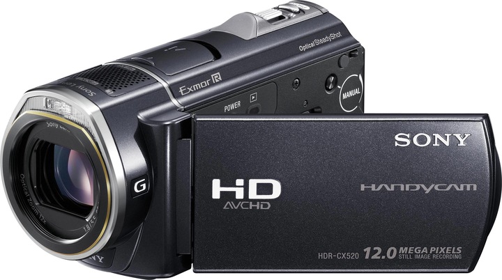 Immagine prodotto Sony HDR-CX520VE, videocamera Full-HD con doppio flash, 64GB