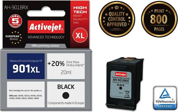 Actual product image Activejet AH-C54 Premium version - 20 ml - Black (FC)