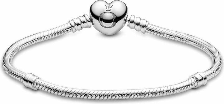 Produktbild Pandora Armband mit Herz-Verschluss (16 cm, Silber)