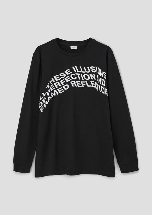 Produktbild s.Oliver T-Shirt Longsleeve mit Frontprint (S)