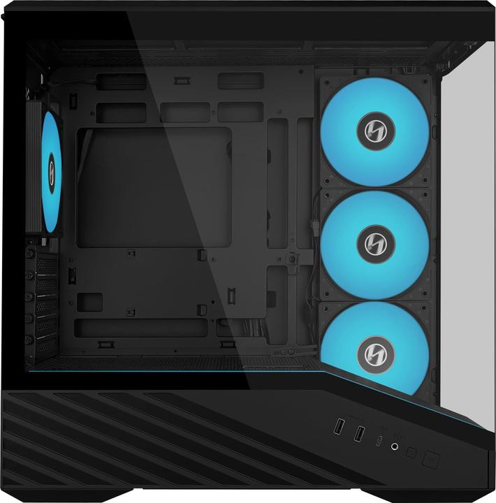 Immagine prodotto Lian-Li VECTOR V100 MINI PC-Gehäuse, Micro-ATX, Tempered Glass - schwarz (mATX, Mini-ITX)