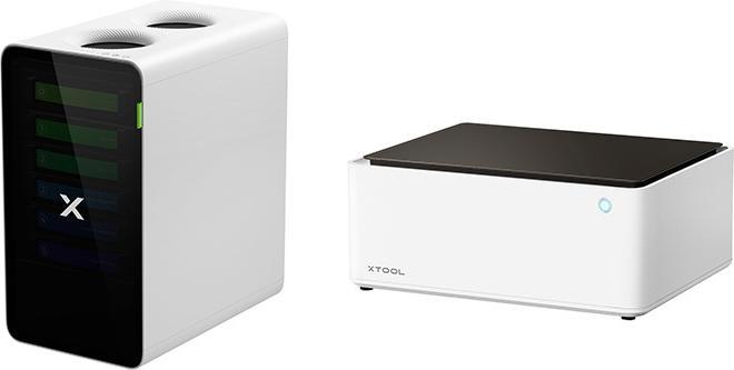 Image du produit XTool 2-in-1 M1 10W laser engraving machine + SafetyPro™ AP2 Smoke Purifier