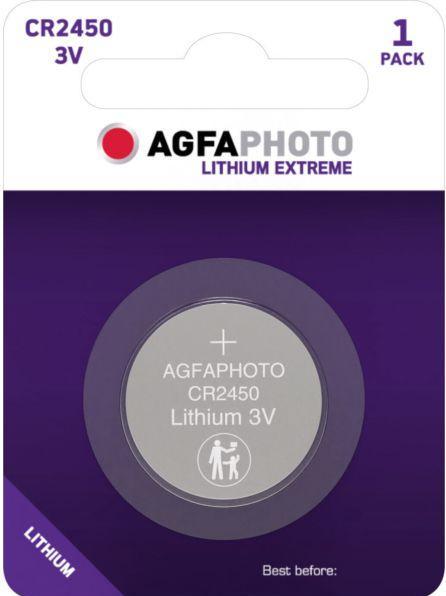 Immagine prodotto AGFAPHOTO Litio CR2450 3V (1 pz., CR2450, 530 mAh)