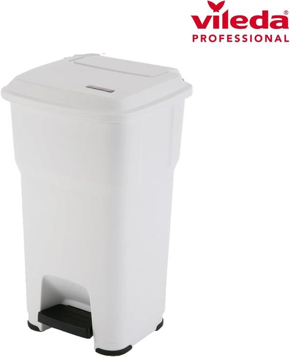 Actual product image Vileda Pedal bin Hera - 60 L pedal bin, white with HACCP recommendations for touch-free use (60 l)