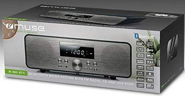 Actual product image Muse M-880 BTC Black (FM, PLL, Bluetooth)