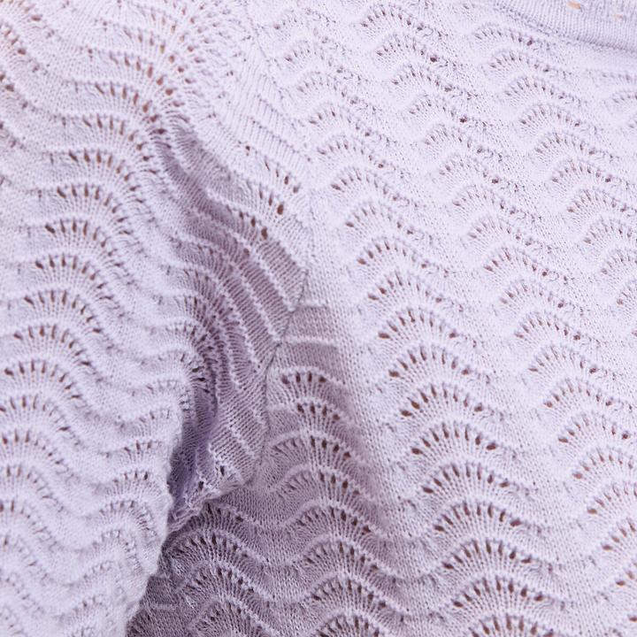 Image du produit La Redoute Collections Pullover mit Rundhalsausschnitt und kurzen Ärmeln aus Pointelle-Mesh (S)