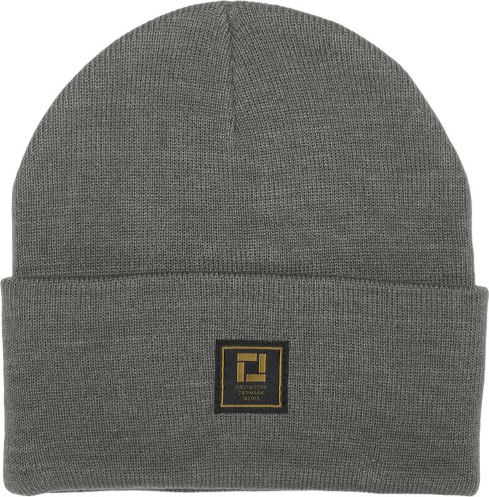 Actual product image Only & Sons Onsisaac Flat Knit Logo Beanie Noos