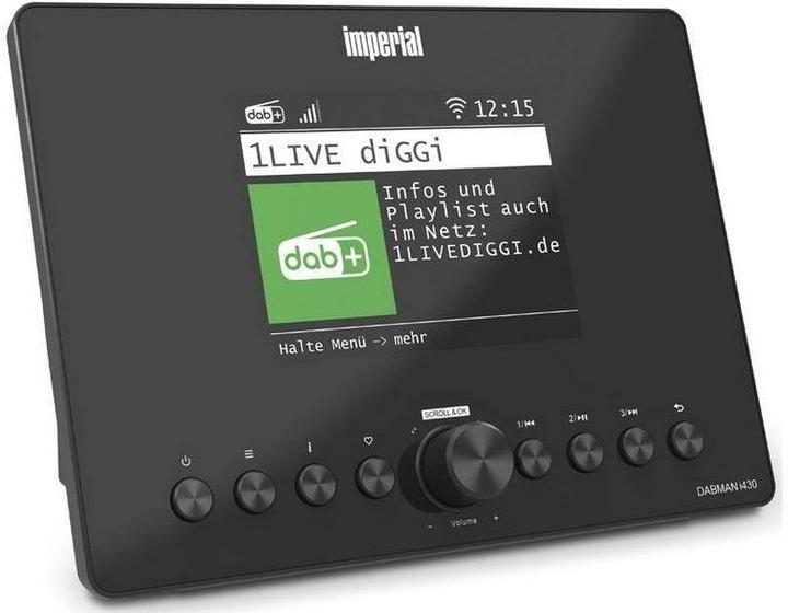 Actual product image Imperial DABMAN i430BK Hybrid Radio with Bluetooth (Internet radio, Bluetooth, Wi-Fi)