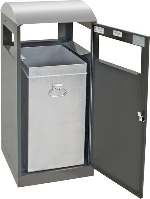 Immagine prodotto Contenitore per rifiuti per esterni, capacità 90 l, grigio antracite. (90 l)