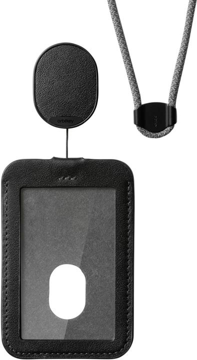 Actual product image Orbitkey ID Card Holder with Lanyard, black