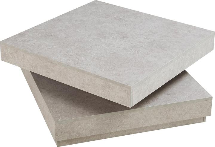 En.Casa Couchtisch Florenz 76x76x38 cm Betonoptik, hell (76 x 76 x 38 cm)