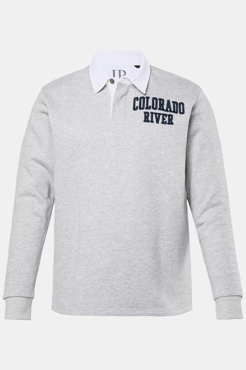 Produktbild JP1880 Rugby-Sweater, 3D Brust-Stick, Kontrastkragen (L)