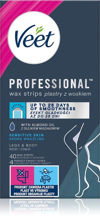 Actual product image Veet Easy-Gelwax wax patches for body hair removal 40pcs (130 g)