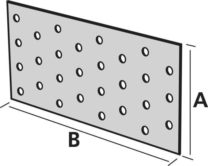 Actual product image Simpson Sst Connecting plate (240 mm, 120 mm, 1.50 mm)