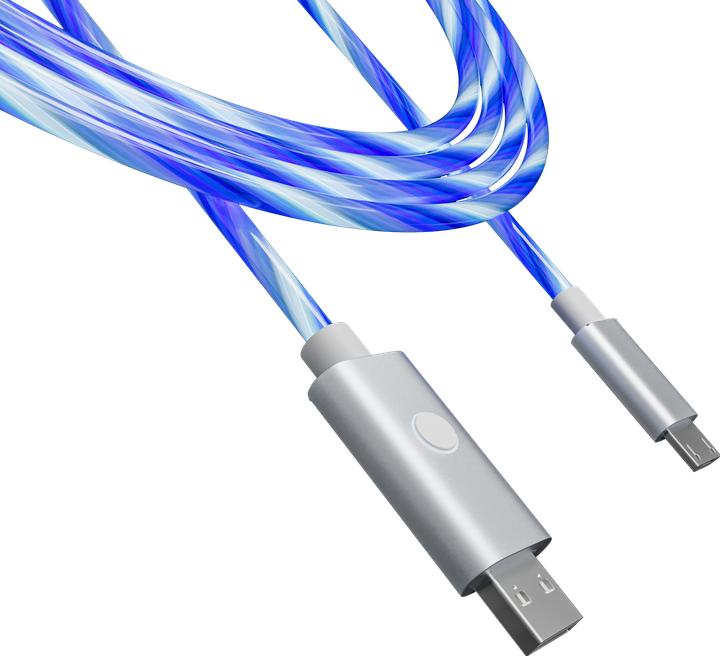 Produktbild Oniverse Micro Usb Charge Cable With Led, 2 Meters - White (2 m)