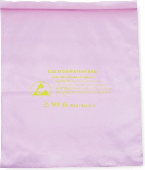 Actual product image Quadrios ESD bag (L x W) 300 mm x 400 mm conductive ESD code letter D 10 pcs. (10 pcs.)