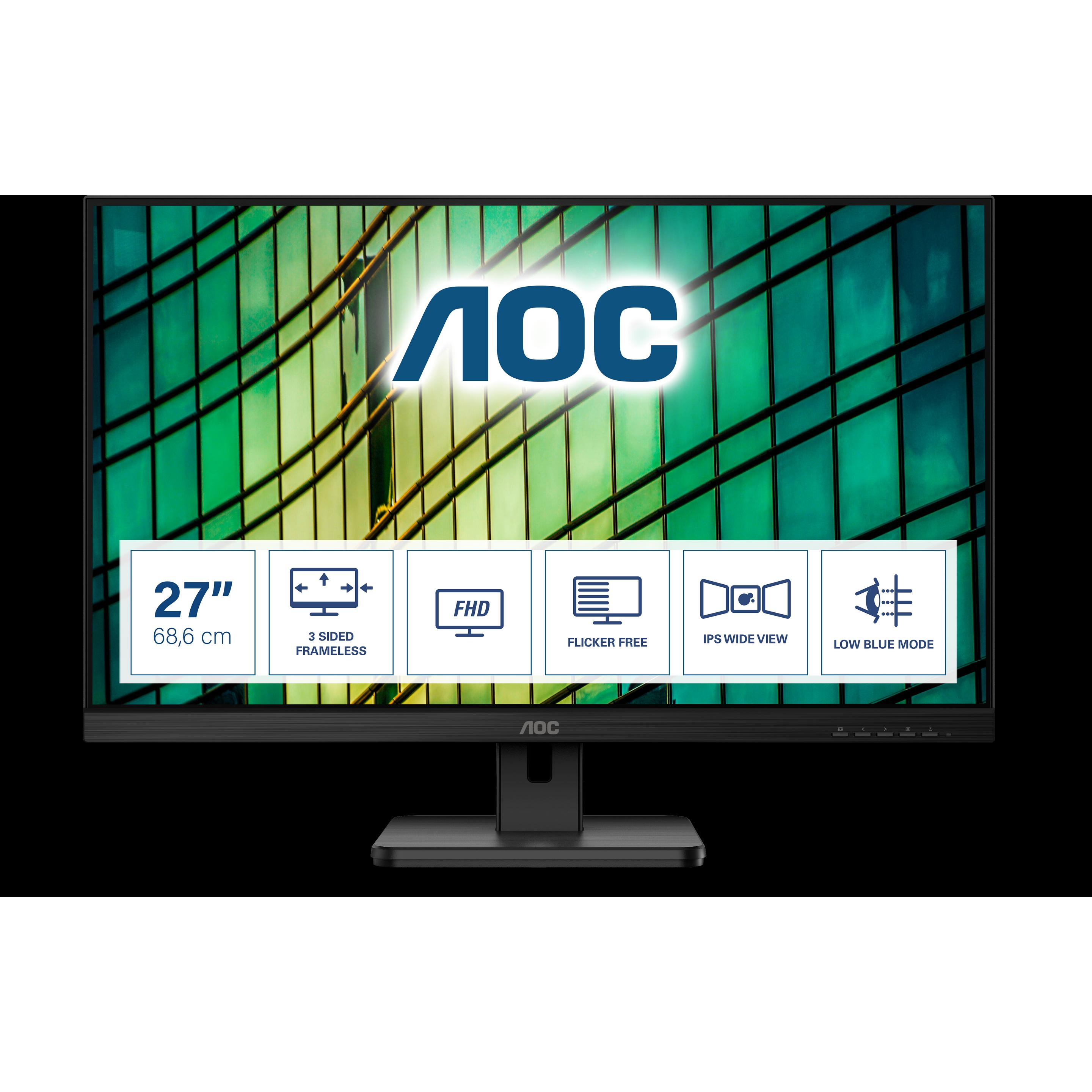 Thumbnail - AOC 27E2QAE (1920 x 1080 Pixel, 27"), Monitor, Schwarz