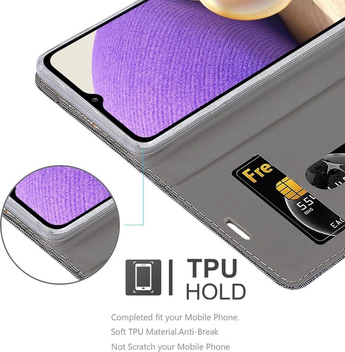 Produktbild Cadorabo Book Jeans Optik Cover (Samsung Galaxy A32 5G)