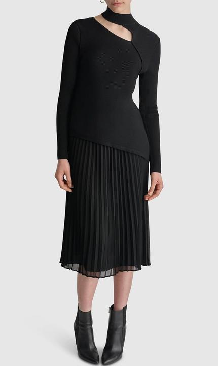 Actual product image DKNY Asymmetrical Cutout Sweater (L)