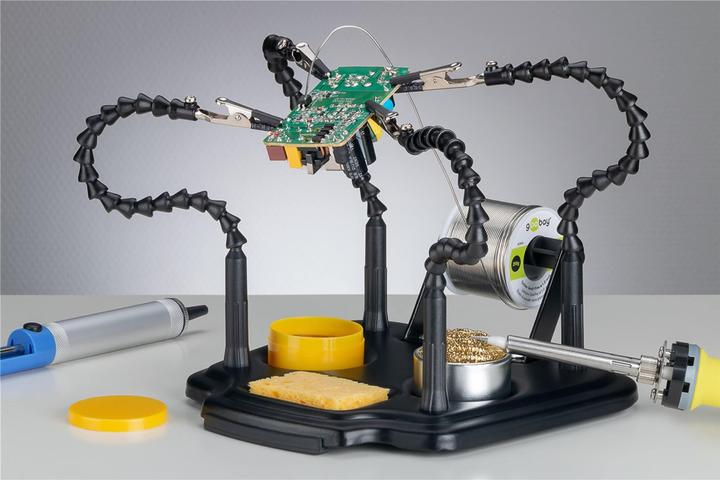 Actual product image Goobay Soldering aid with 4 flexible arms (Third hand)
