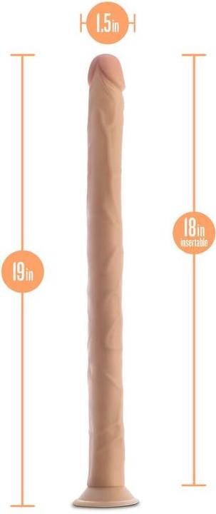 Produktbild Blush Novelties Dr. Skin - 19 Inch Extra Long Giant Dildo with Strong Suction Cup Base - Not a Dildo