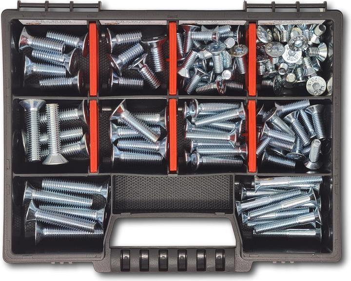 Produktbild Schraubenbox24 Senkkopfschrauben Sortiment M6-M8 // 10mm-40mm 105 tlg. Schraubenbox (105 Schrauben pro Stück)