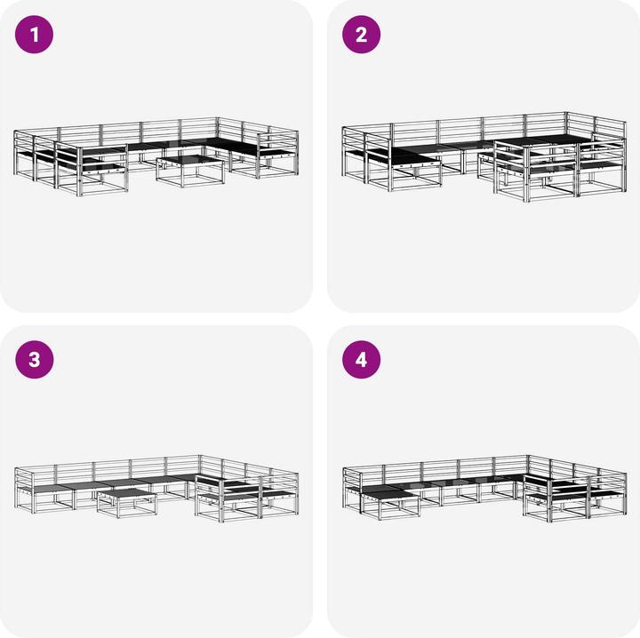 Produktbild vidaXL Outdoor-Sofagarnitur
