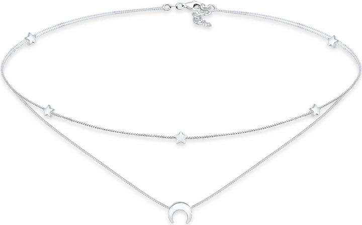 Produktbild Elli Choker Layer Look Halbmond Sterne (925 Silber, 36 cm)