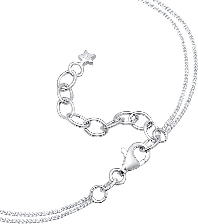 Produktbild Elli Choker Layer Look Halbmond Sterne (925 Silber, 36 cm)