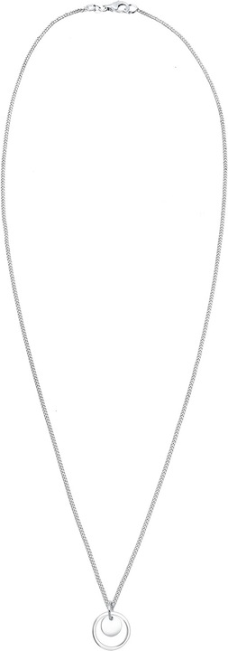 Produktbild Elli Kreis Plättchen Anhänger (925 Silber, 45 cm)