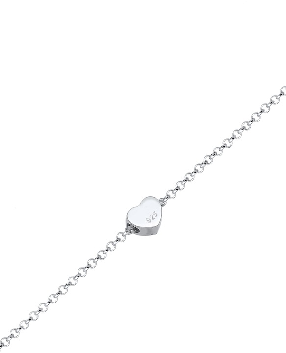 Produktbild Elli mit Herz Anhänger Basic (16 cm, 925 Silber)