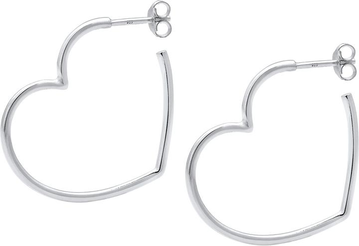 Actual product image Elli Creolen Herz (925 Silver)