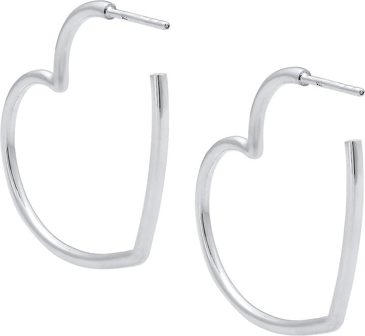 Actual product image Elli Creolen Herz (925 Silver)