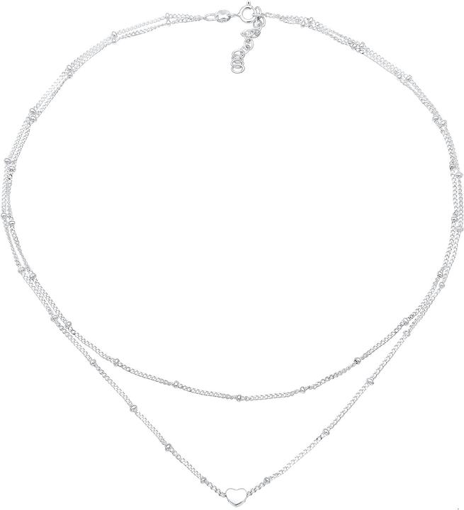Immagine prodotto Elli Choker Layer Look Herz (925 Argento, 38 cm)