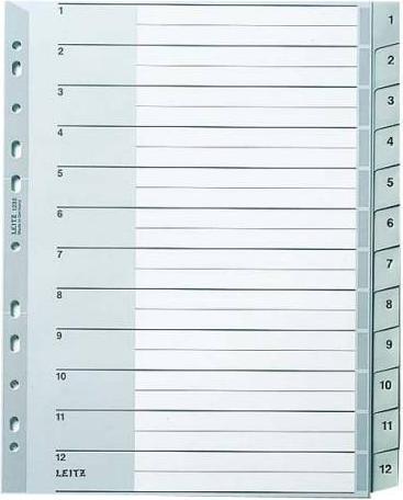 Produktbild Leitz Register PP grau