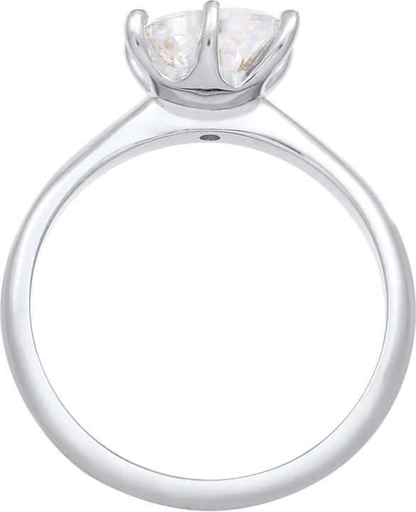 Image du produit Elli Herz Solitär mit Zirkonia Kristall (58, Argent 925)