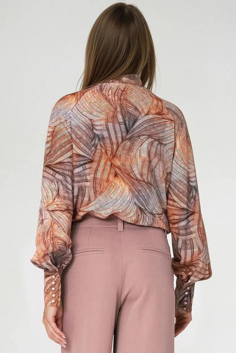 Produktbild Nife Viskose-Bluse mit Gürtel für Frauen (40)
