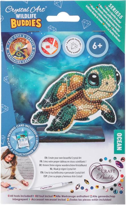 Image du produit Craft Buddy Ozean Schildkröte, Crystal Art Buddy, ca. 11x8cm