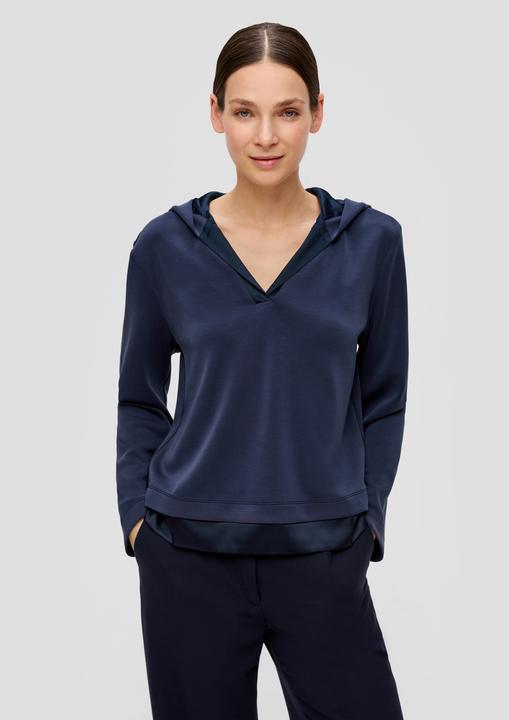Produktbild s.Oliver Sweatshirt Scuba-Sweatshirt mit Kapuze (34)