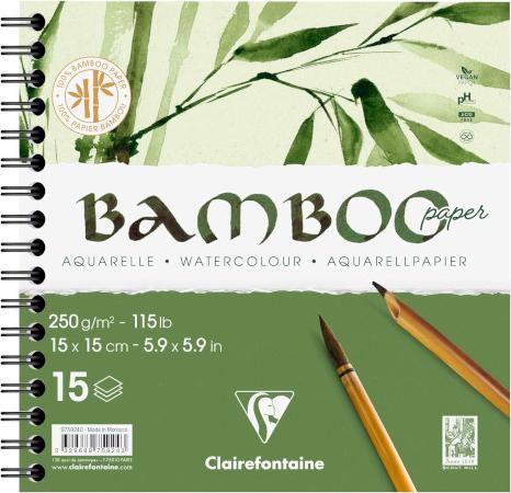 Produktbild Clairefontaine Bambus Spiralblock (250 g/m², 240 x)