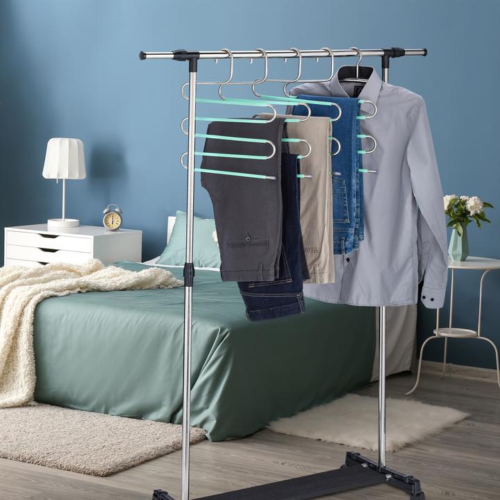 Actual product image Relaxdays 4x multiple trouser hangers (1 x)