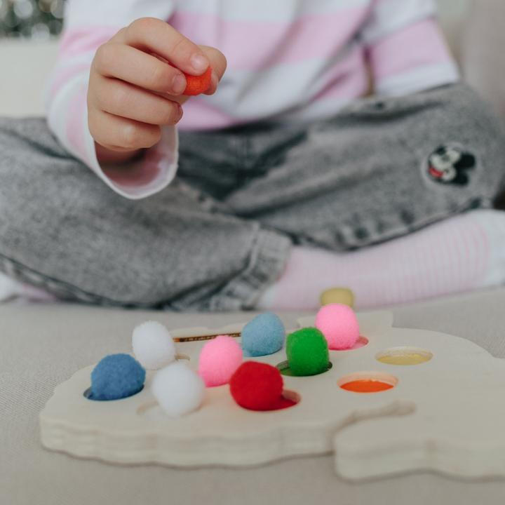 Produktbild Intellectiki Steckspiel Baby-Lamm mit Filz