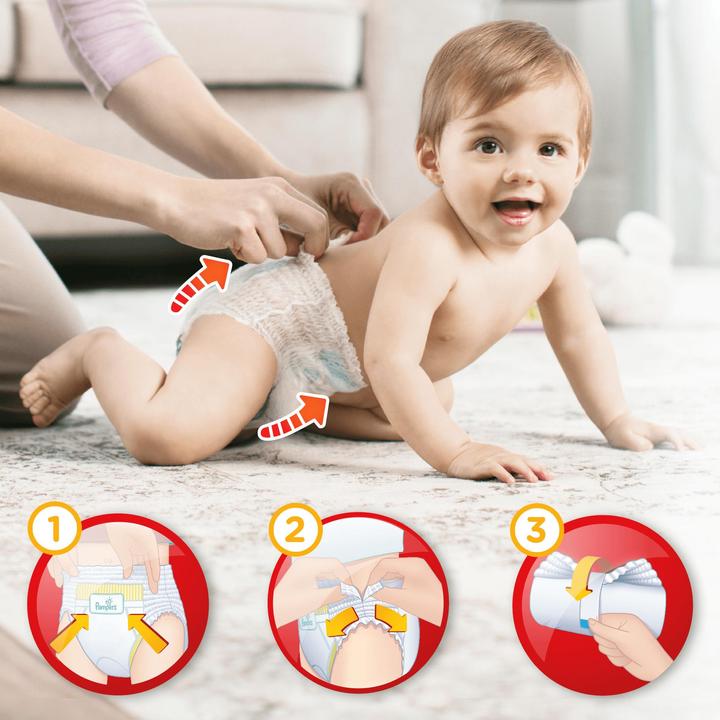 Actual product image Pampers Baby-Dry Pants (Size 7, Monthly box, 104 Piece)