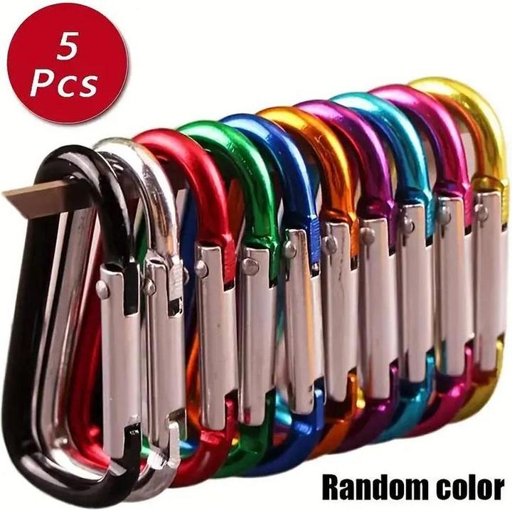 Champ 5 anelli portachiavi con moschettone